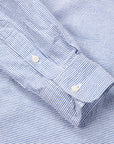 Gitman Vintage x Frans Boone Japanese Woven Stripe Seersucker Dark Blue