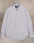 Gitman Vintage x Frans Boone Japanese Woven Stripe Seersucker Navy