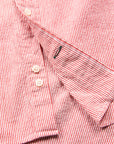 Gitman Vintage x Frans Boone Japanese Woven Stripe Seersucker Medium Red