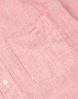 Gitman Vintage x Frans Boone Japanese Woven Stripe Seersucker Medium Red
