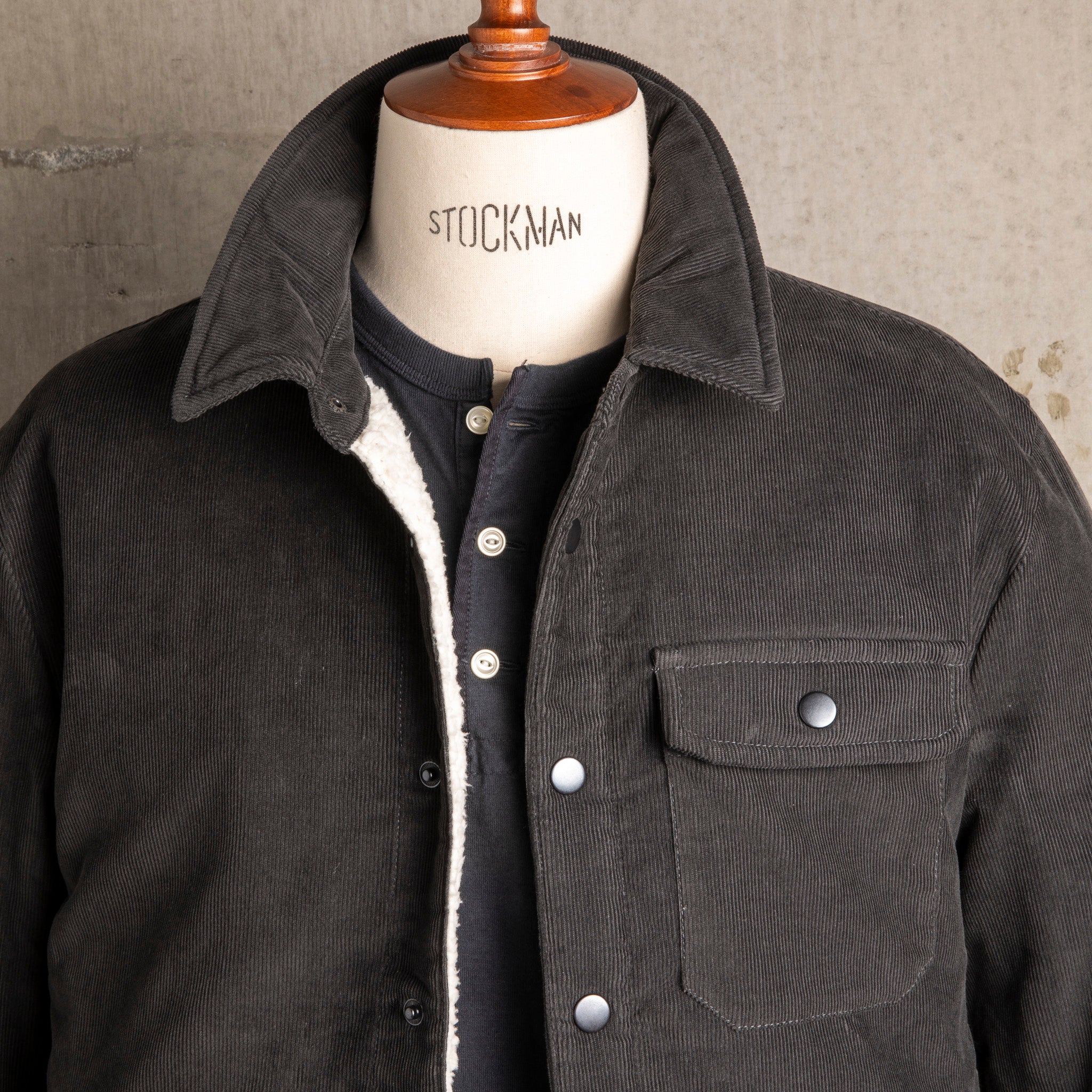 James Perse Corduroy Sherpa Jacket Magma – Frans Boone Store