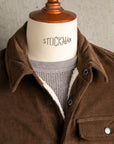 James Perse Corduroy Sherpa Jacket Umber