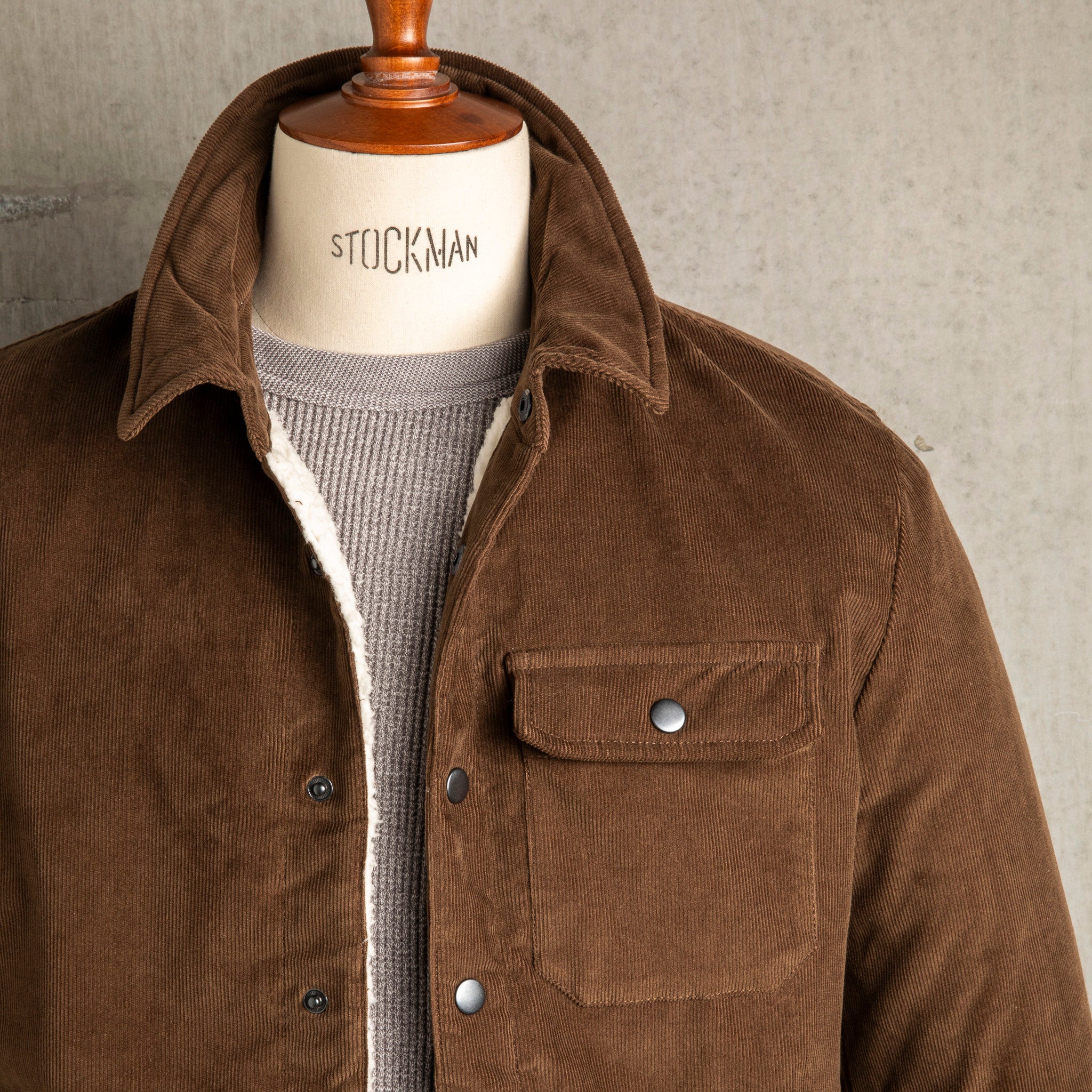 James Perse Corduroy Sherpa Jacket Umber – Frans Boone Store