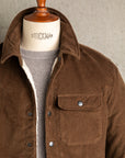 James Perse Corduroy Sherpa Jacket Umber