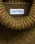 The Corona Utility KN002 Navy Turtle Shetland Wool Khaki Green