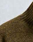 The Corona Utility KN002 Navy Turtle Shetland Wool Khaki Green
