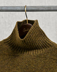 The Corona Utility KN002 Navy Turtle Shetland Wool Khaki Green