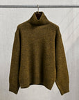 The Corona Utility KN002 Navy Turtle Shetland Wool Khaki Green