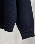 The Corona Utility KN002 Navy Turtle Shetland Wool Navy