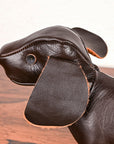 The Real McCoy's Handcrafted Horsehide Dachshund Seal Brown