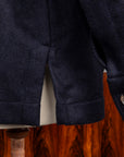 De Petrillo Shirt Jacket Wool and Cashmere Blu Scuro