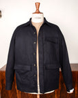 De Petrillo Shirt Jacket Wool and Cashmere Blu Scuro
