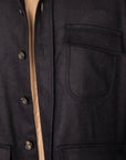 De Petrillo Shirt Jacket Wool and Cashmere Blu Scuro