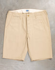 The Real McCoy's Blue Seal Chino Shorts Beige
