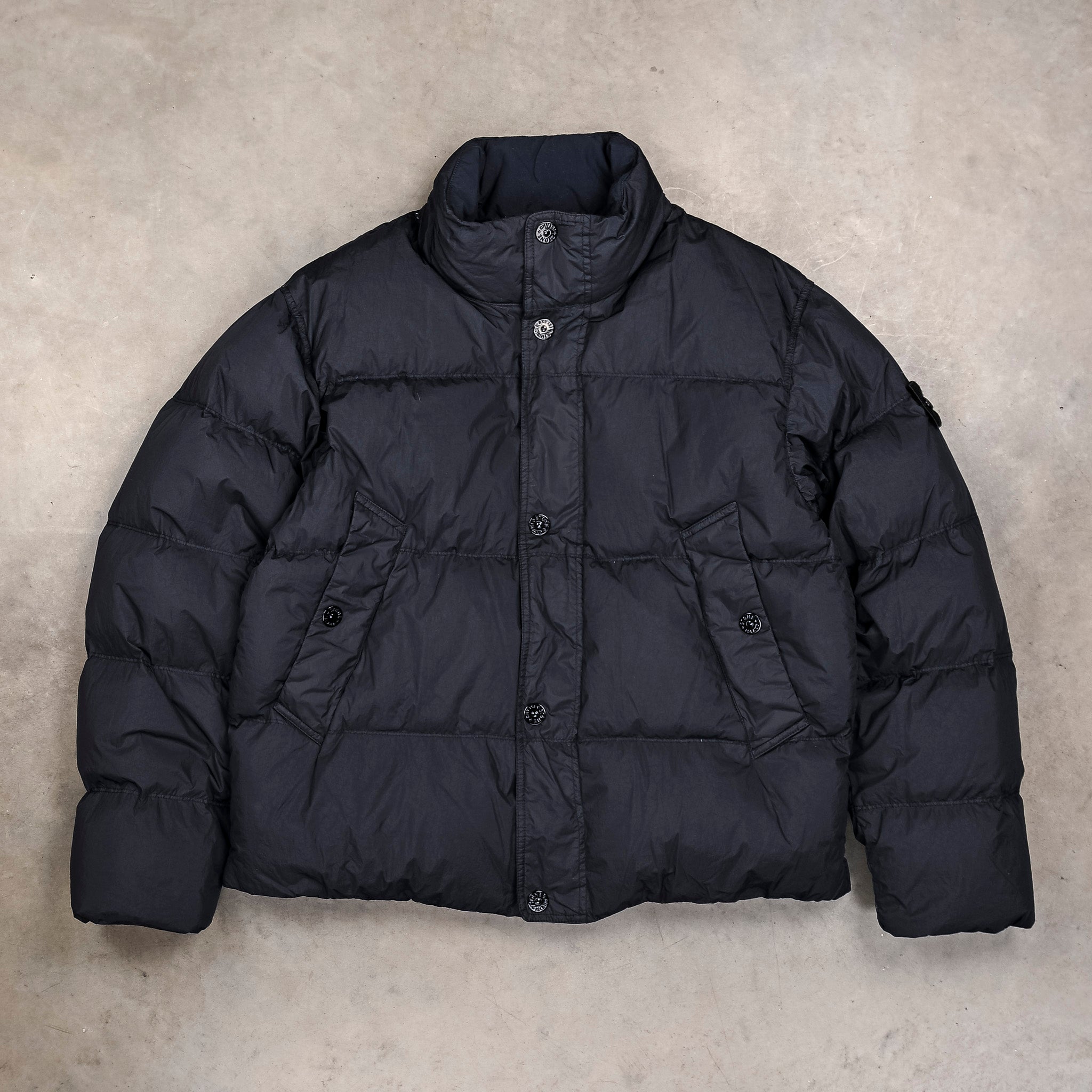 Stone Island Crinkle Reps NY Down Jacket Navy Blue – Frans Boone Store
