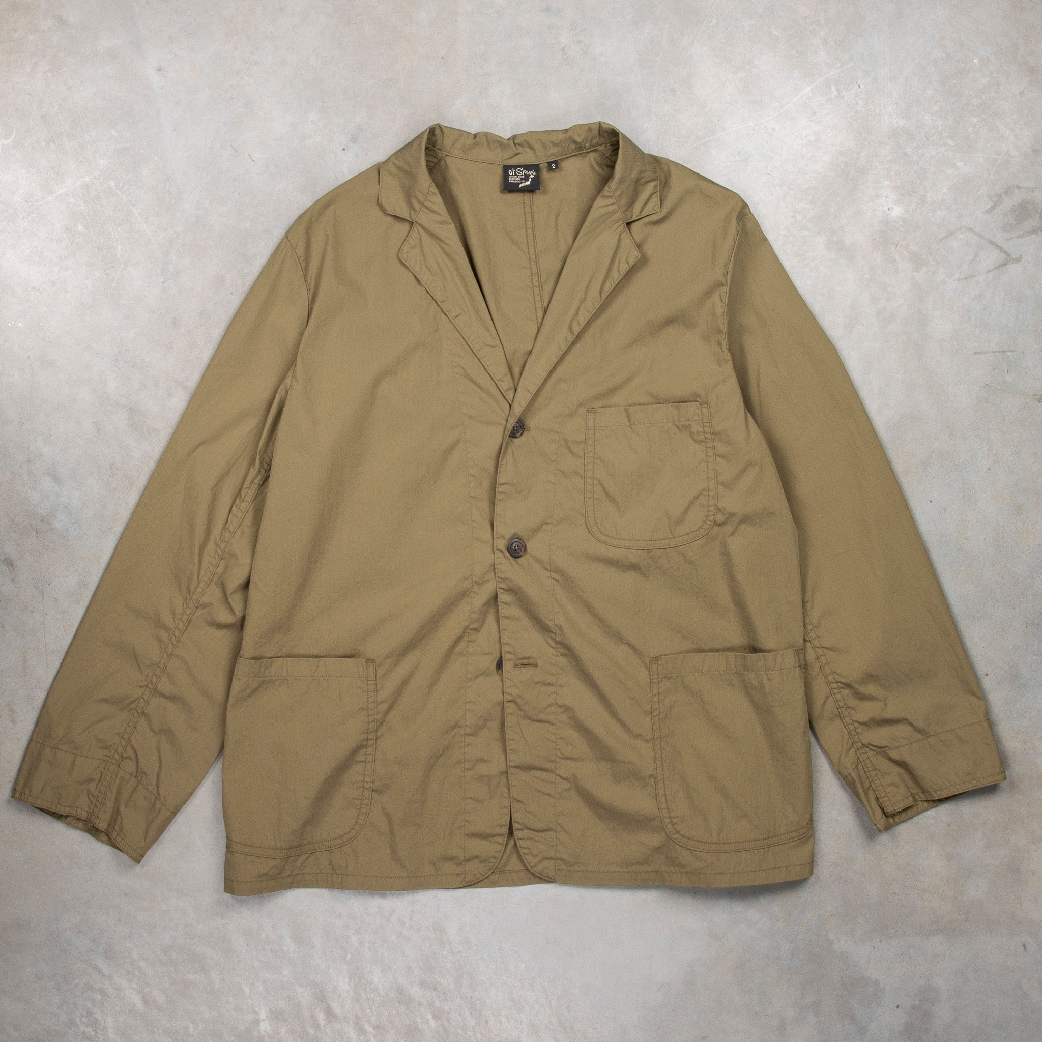 Orslow Simple Light Jacket Army Green – Frans Boone Store