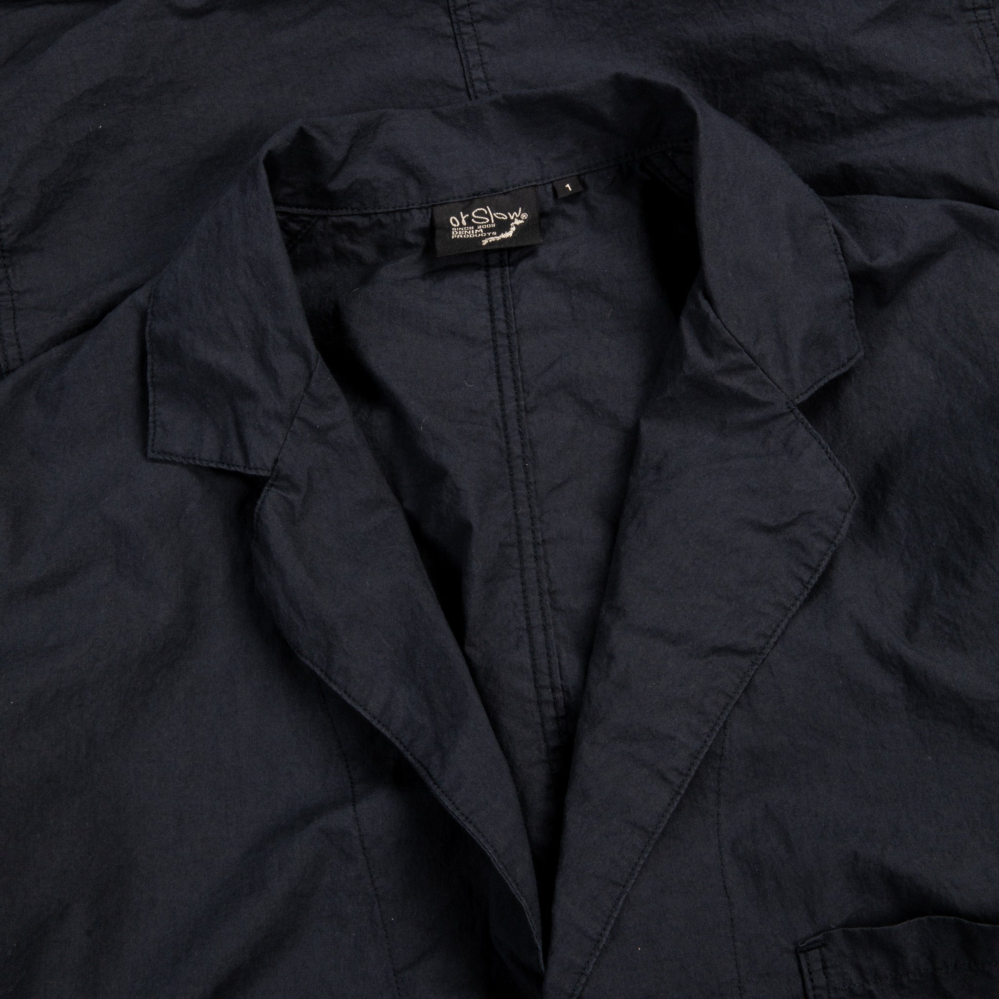 Orslow Simple Work Jacket Sumi Black