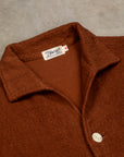 The Real McCoy's Cotton Pile Beach Shirt Brown
