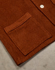 The Real McCoy's Cotton Pile Beach Shirt Brown