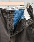 The Corona Utility FP031 M-41 Slacks 60/2 Gabardine "Bio Wash" Chocolate