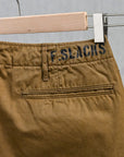 The Corona Utility FP031 M-41 Slacks 60/2 Gabardine "Bio Wash" Mocha