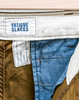 The Corona Utility FP031 M-41 Slacks 60/2 Gabardine "Bio Wash" Mocha
