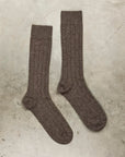 Frans Boone Socks Puro Cashmere Pesante Fango