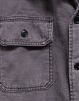 Remi Relief Wide Military Shirt S/S Charcoal