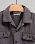 Remi Relief Wide Military Shirt S/S Charcoal
