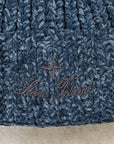 Stone Island Mouliné Cotton Chenille Beanie Steel Blue Melange