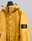 Stone Island Organic-Look Nylon Panama-TC Hooded Jacket Mustard