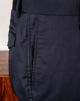 Caruso Pantaloni Cottone Stretch Blu Notte