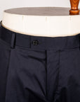 Caruso Pantaloni Cottone Stretch Blu Notte