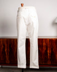 Caruso Pantaloni Cottone Stretch Bianco Sporco