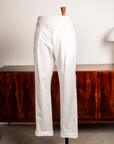 Caruso Pantaloni Cottone Stretch Bianco Sporco