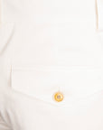 Caruso Pantaloni Cottone Stretch Bianco Sporco