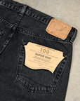 Orslow 100 Super Dad Fit Black Denim Stone