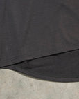 Olde H & Daughter Suvin Cotton Plain Stitch Crew Neck S/S Ink Black