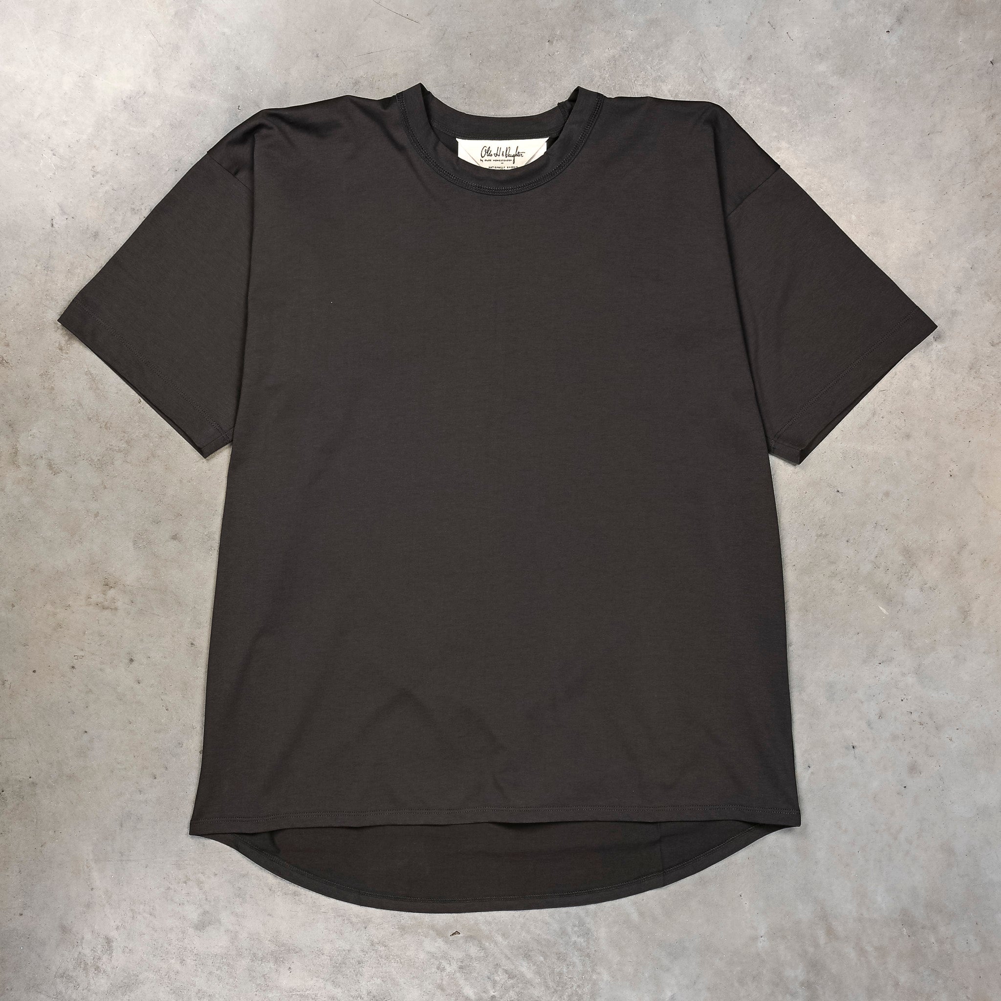 トップス Olde H&Daughter SUVIN COTTON PLAIN Olde H & Daughter Suvin Cotton Plain Stitch Crew Neck S/S Ink