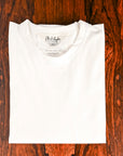 Olde H & Daughter Suvin Cotton Plain Stitch Crew Neck S/S Off-White