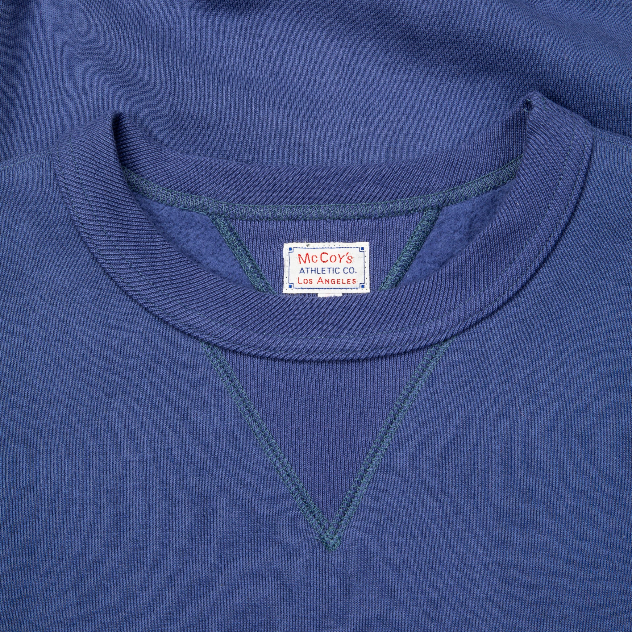 The Real McCoys Athletic 10 Oz Loopwheel Sweatshirt MQ Navy