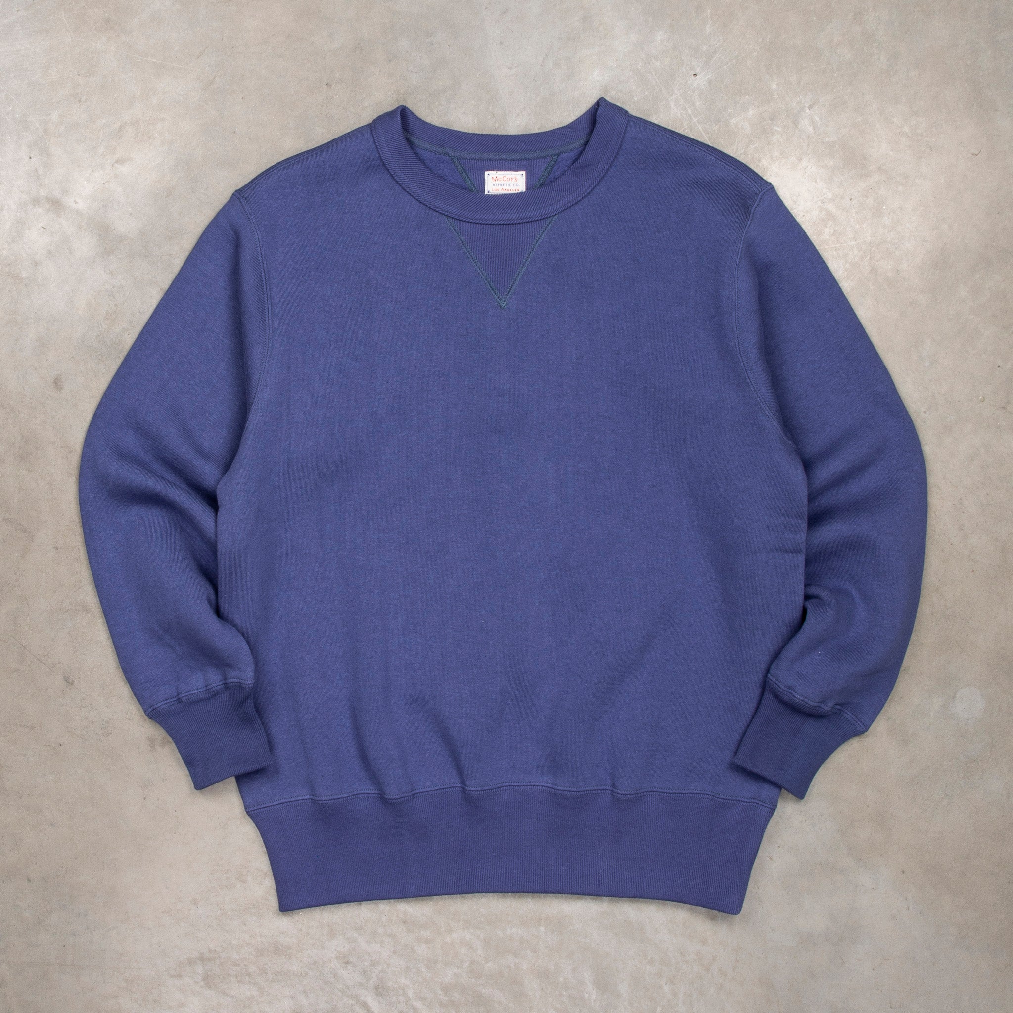 The Real McCoys Athletic 10 Oz Loopwheel Sweatshirt MQ Navy The Real McCoys Athletic 10 Oz Loopwheel Sweatshirt MQ Navy