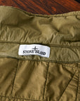 Stone Island Cotton Nylon Tela Quilted TC Jacket Militairy Green