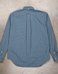 Gitman Vintage x Frans Boone Poplin Check Teal Russet White - Chad