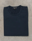 James Perse Elevated Lotus Jersey Short Sleeve Crew Neck Tee French Navy