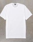 James Perse Elevated Lotus Jersey Short Sleeve Crew Neck Tee White