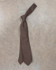 Finamore Cravatta "Sette Pieghe" Cordlane Beige Scuro