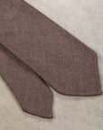 Finamore Cravatta "Sette Pieghe" Cordlane Beige Scuro