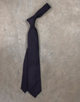Finamore Cravatta "Sette Pieghe" Cordlane Blu Notte