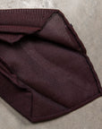 Finamore Cravatta "Sette Pieghe" Wool Silk Grenadine Bordo